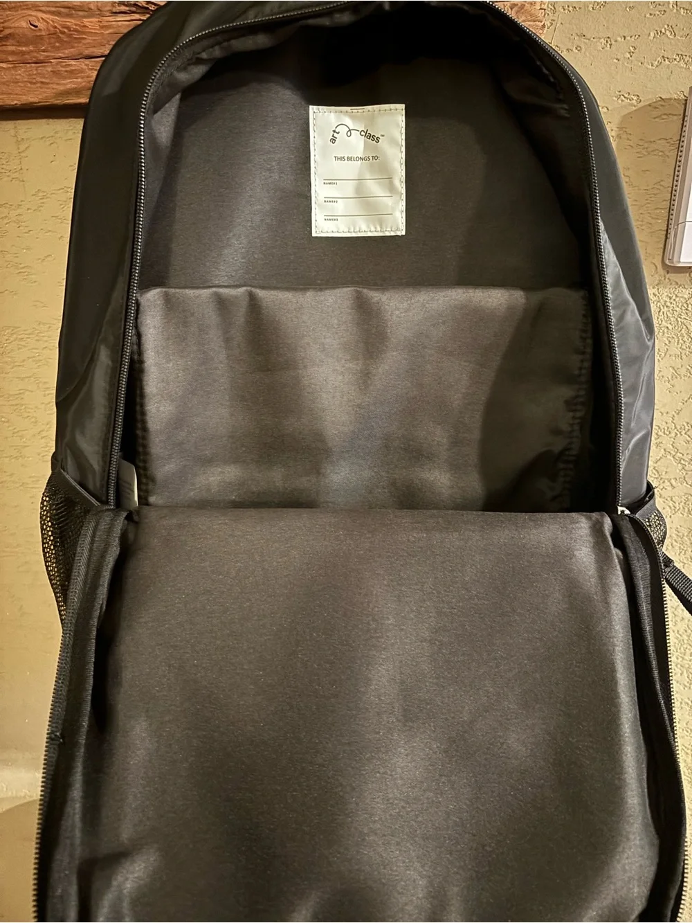 art class Black Kids Backpack with Multiple Pockets